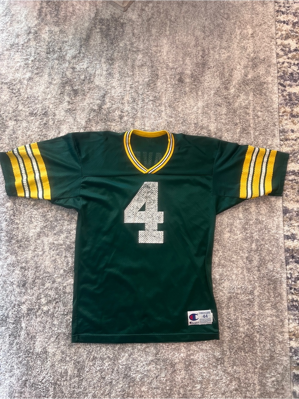Vintage 90s Champion Green Bay Packers #4 Brett Favre NFL Jersey - Size 44